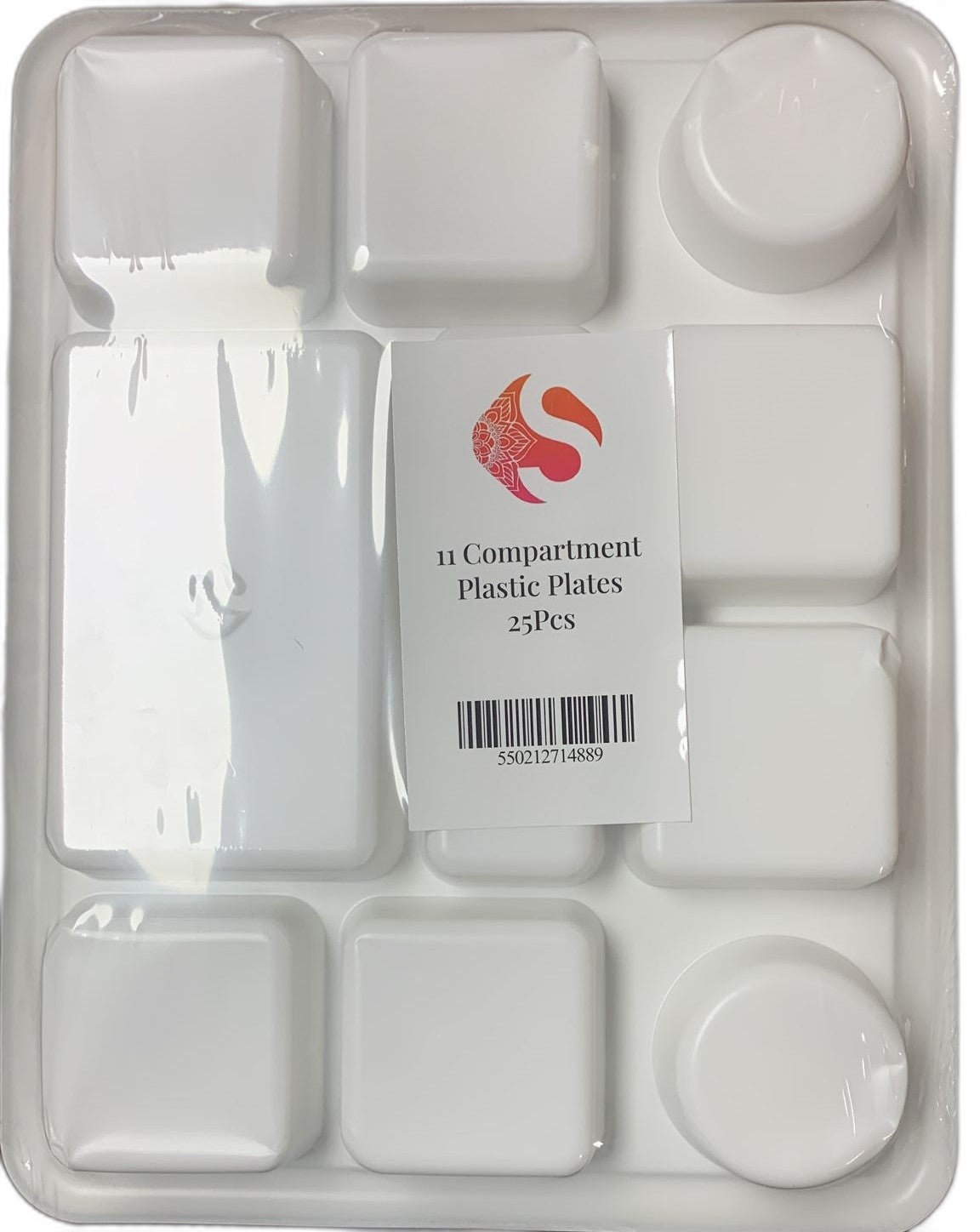 Disposable 11 compartment thali / plate / tray