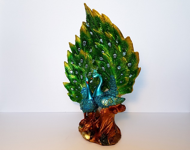 Beautiful Majestic 14" Peacock Statue Home Decor Office Feng Shui Gift 29514 Buy Online