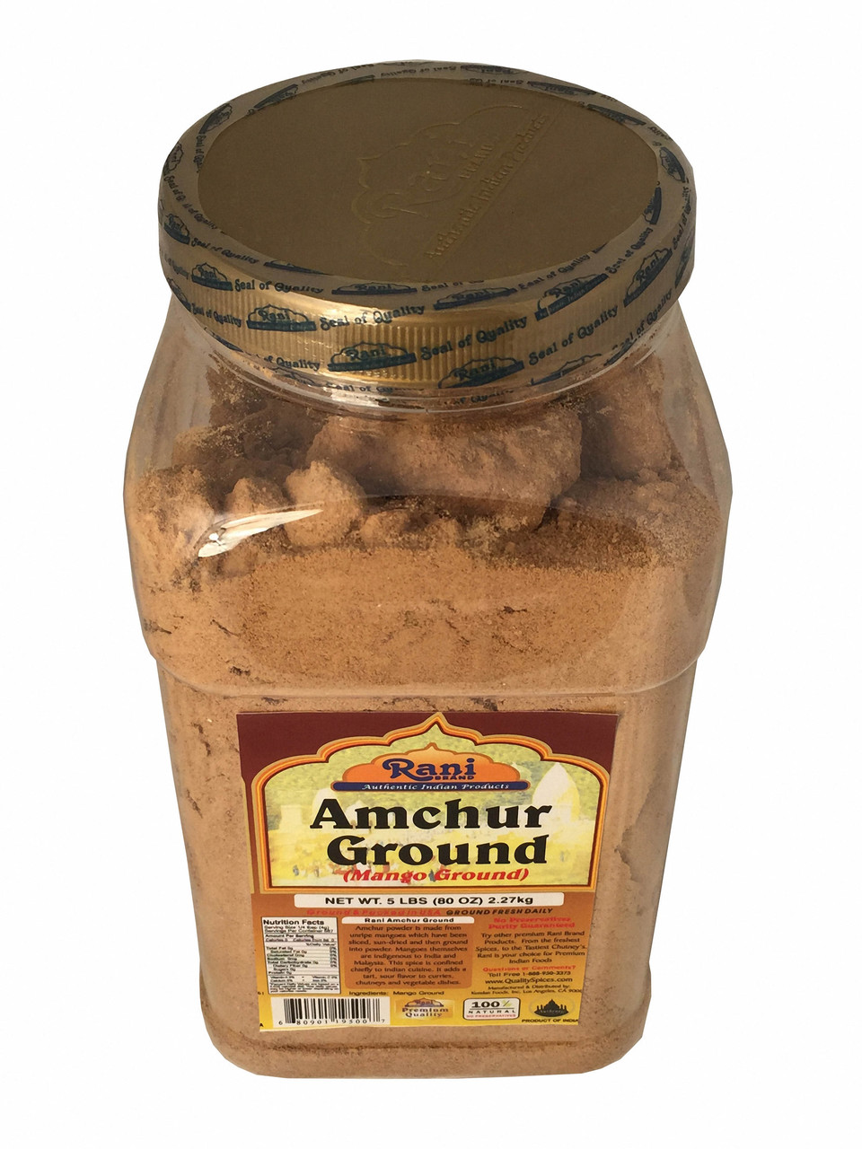 Rani Amchur Powder 5lbs (2.27kg) Jar #40103 | Buy Indian Spices Online
