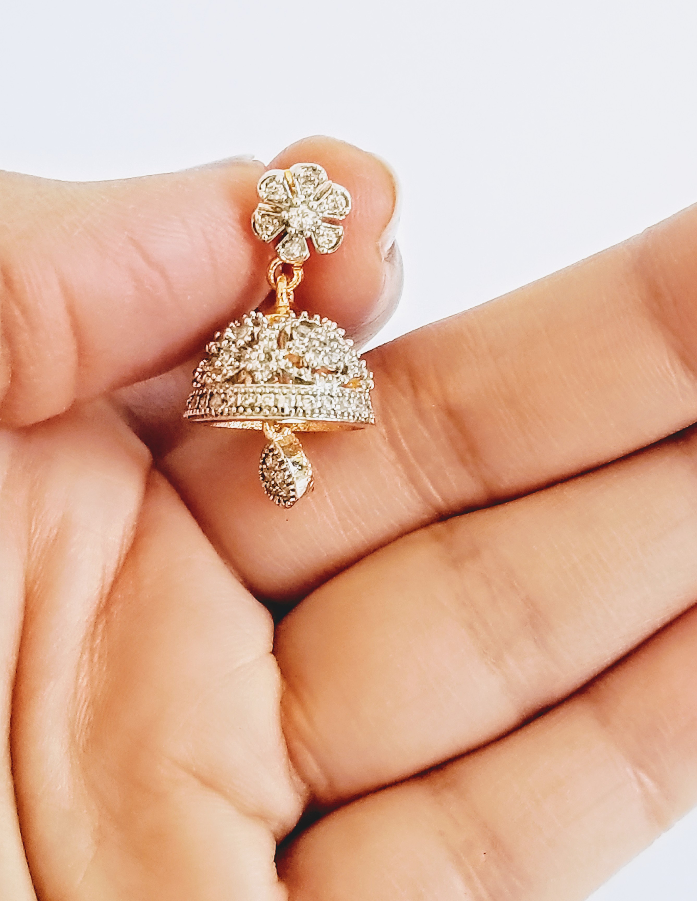 american diamond jhumkas online