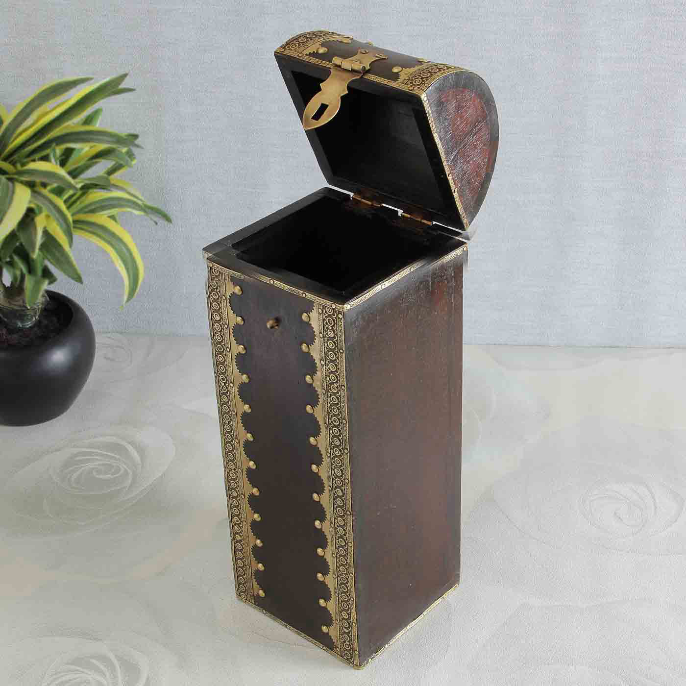 Half Brass Plated Antique Wine Bottle Box 29706 Buy Bottle Holder Online