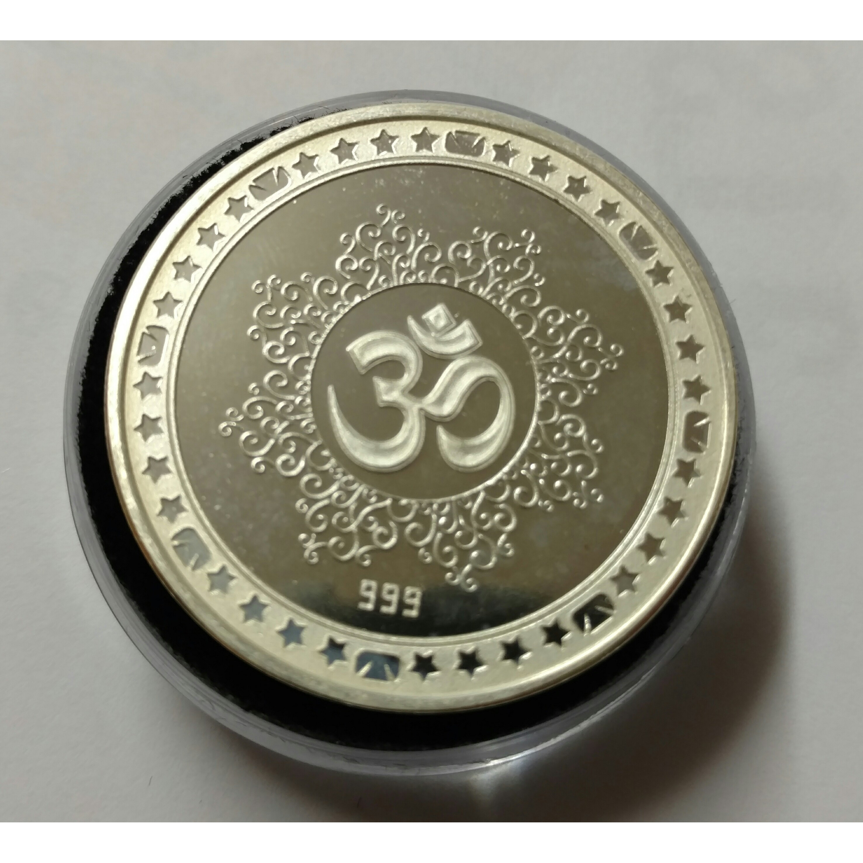 Diwali Gift Ganesh Lakshmi Pure .999 Silver Coin 5 grm ...
