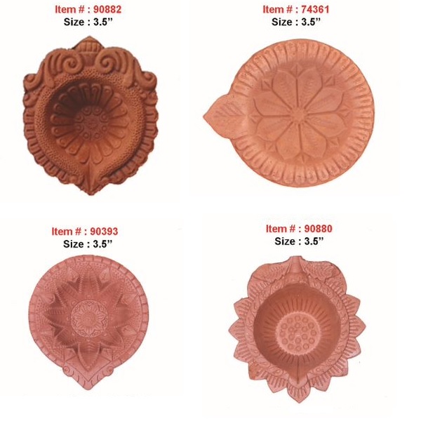 Artistic Traditional Clay Diya