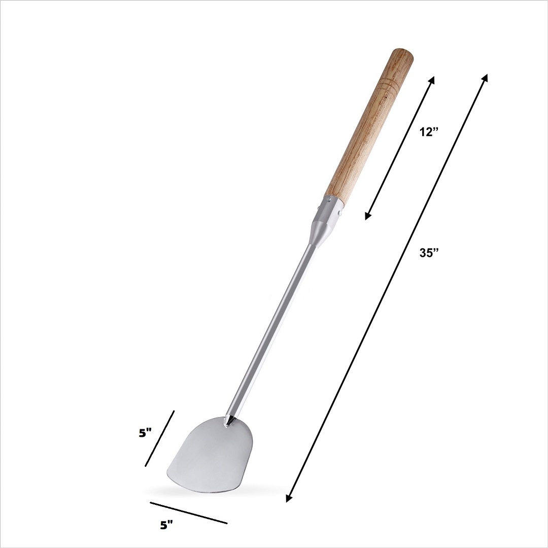 Large Palta / Mixing laddle with wooden handle