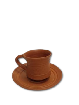 Clay Earthen Cup Plate Set from India