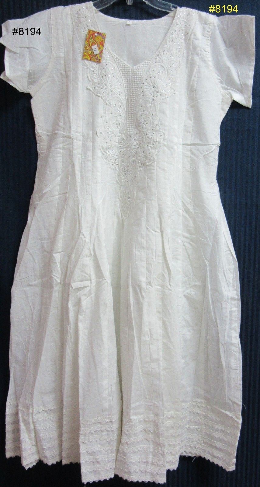 Simple Elegant White Designer Salwar Kameez Dupatta M & L #29523 | Buy ...