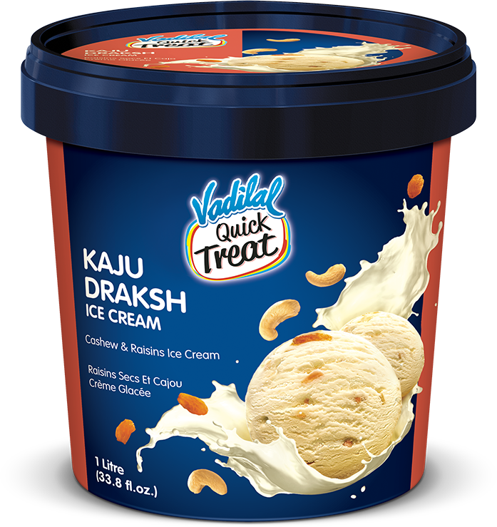 Vadilal Kaju Draksh Ice Cream 1 ltr