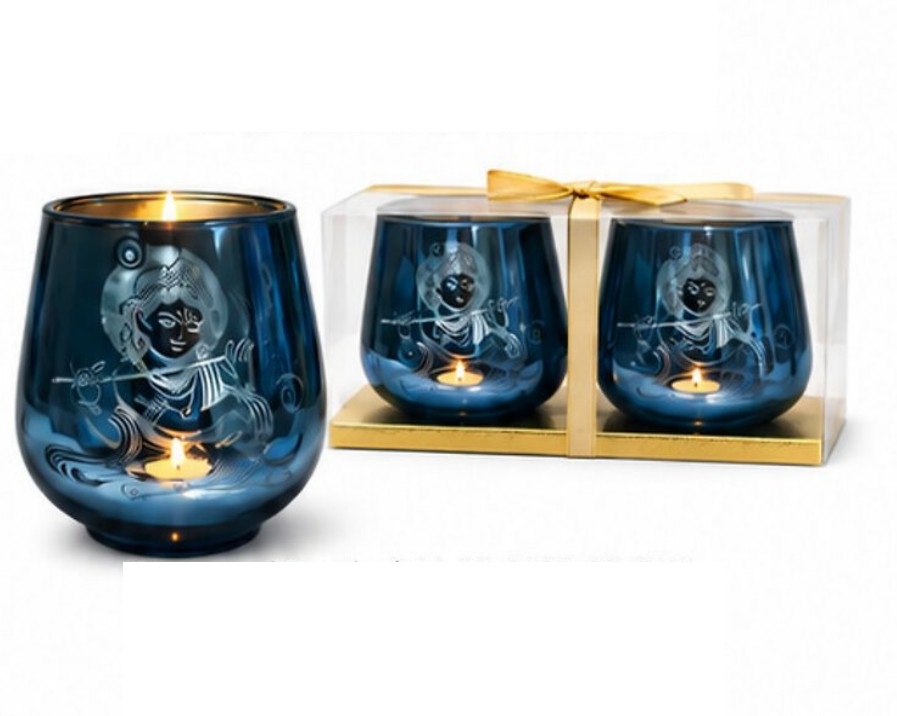 Krishna candle holder for home decor / puja / return gift