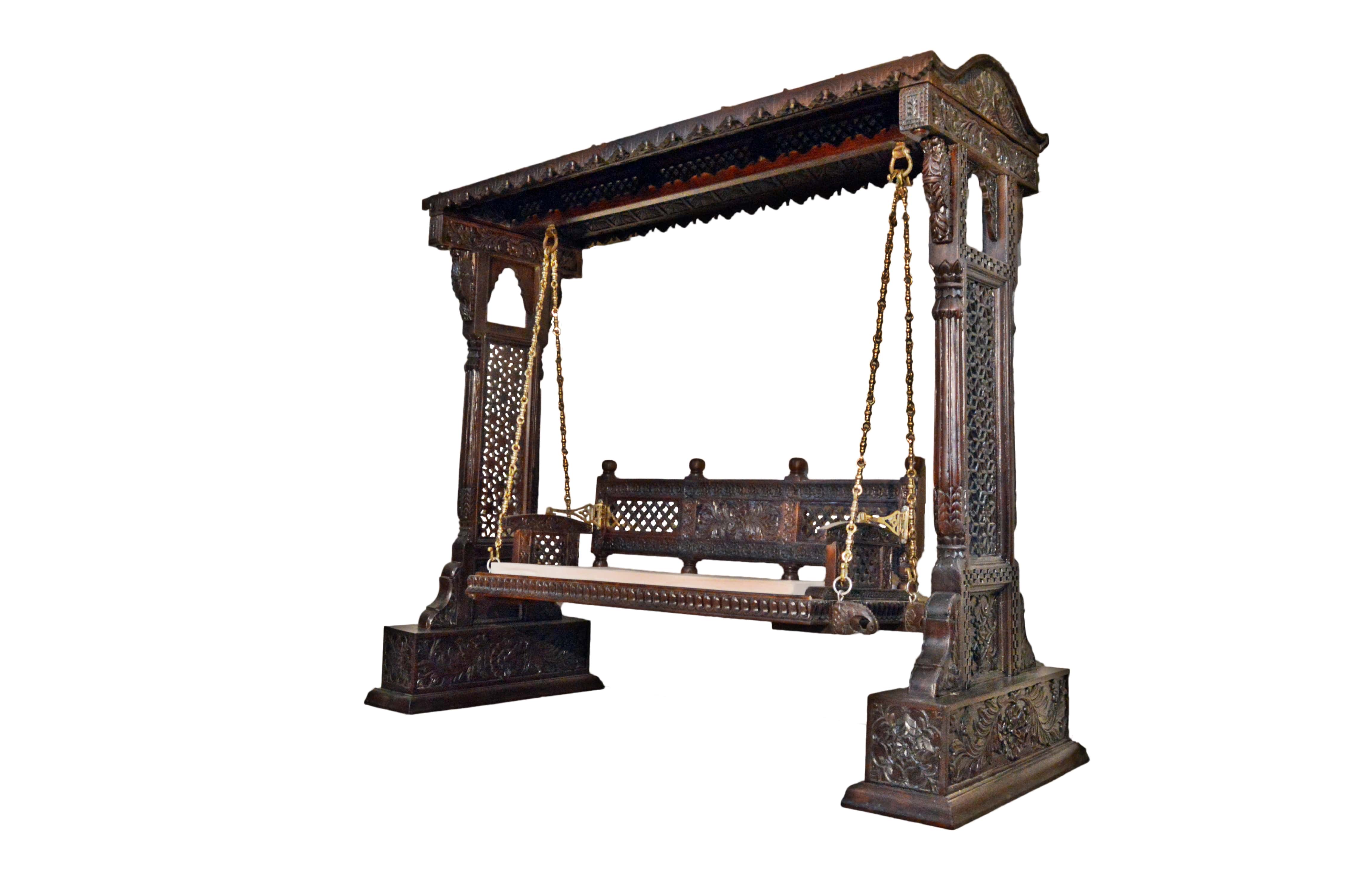 Wooden Carved Royal Swing Set, Indoor Jhula in Jaisalmer ...