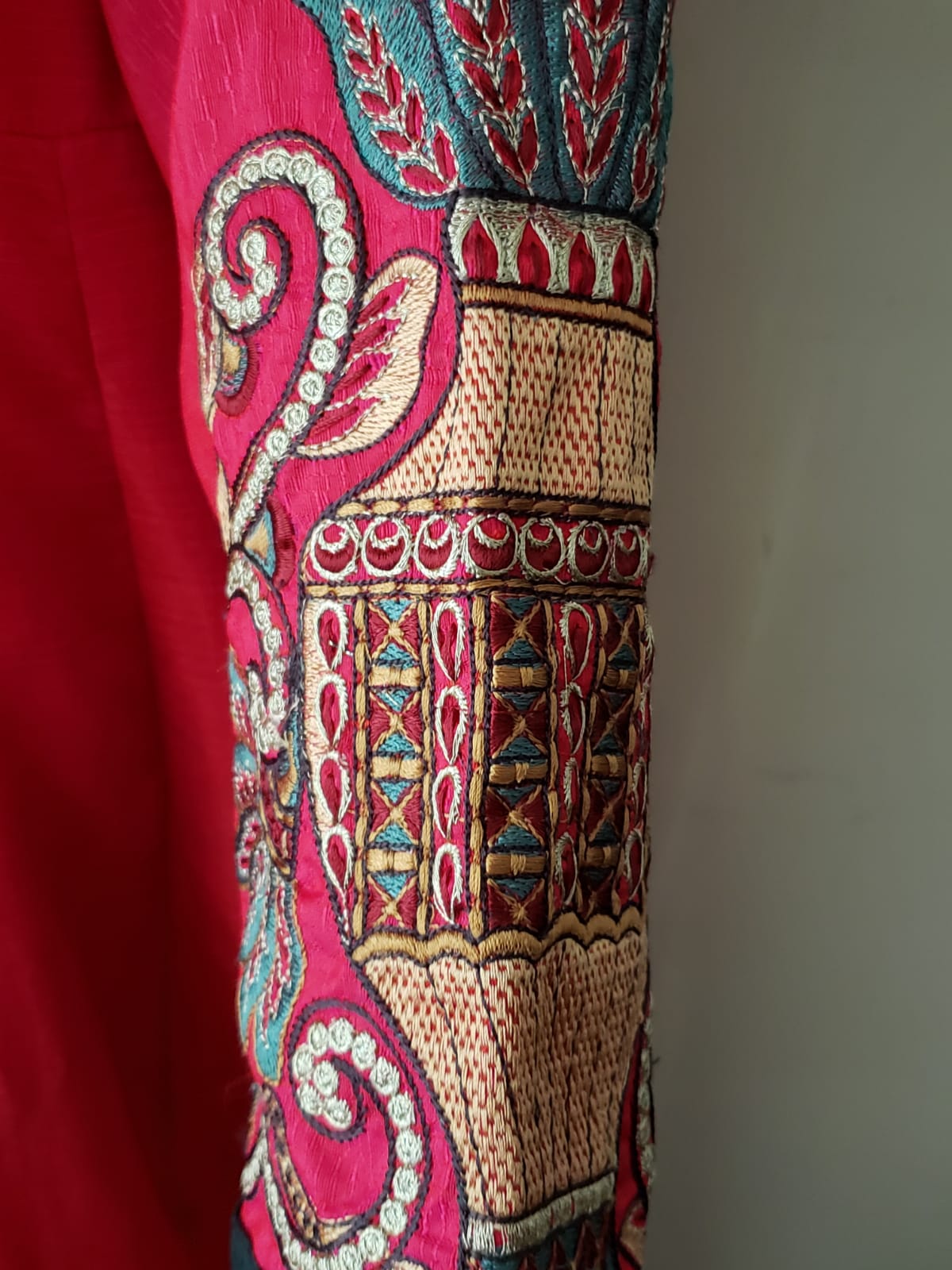 silk dupatta with gown