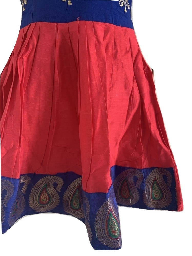 raw silk long frocks