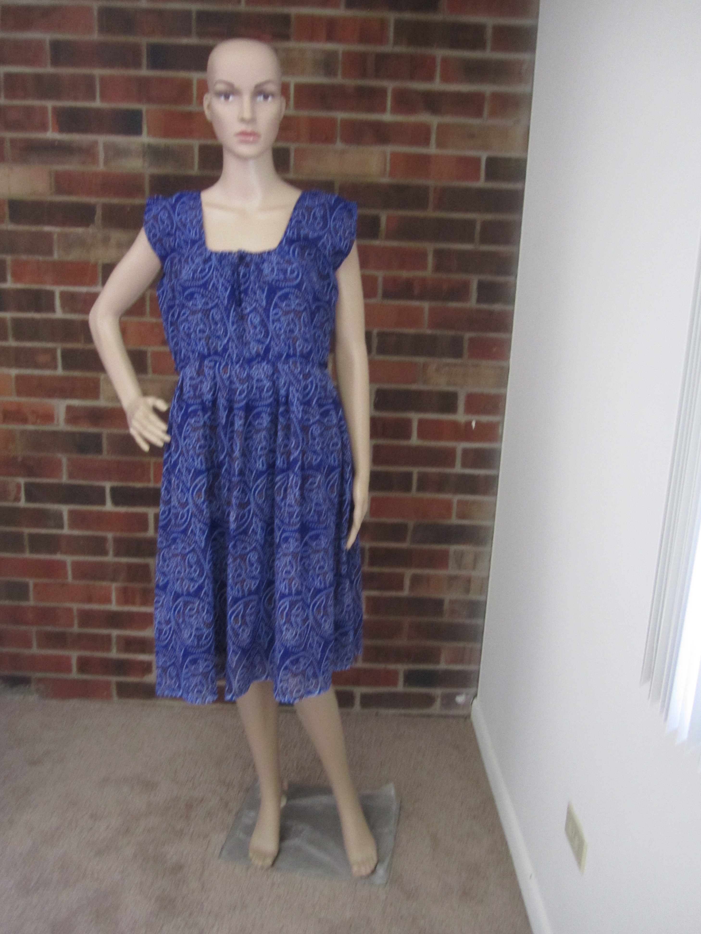 Traditional Design Blue Bandhani Dress