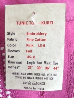 Size Label