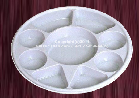 9 compartment Plastic thali