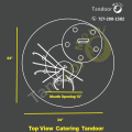 Top View Round Tandoor