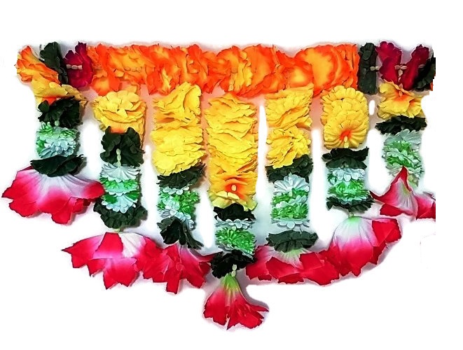 Artificial Flowers Door Garland /Toran Pooja, Home Wedding Decor 35480 Buy Door Toran Online