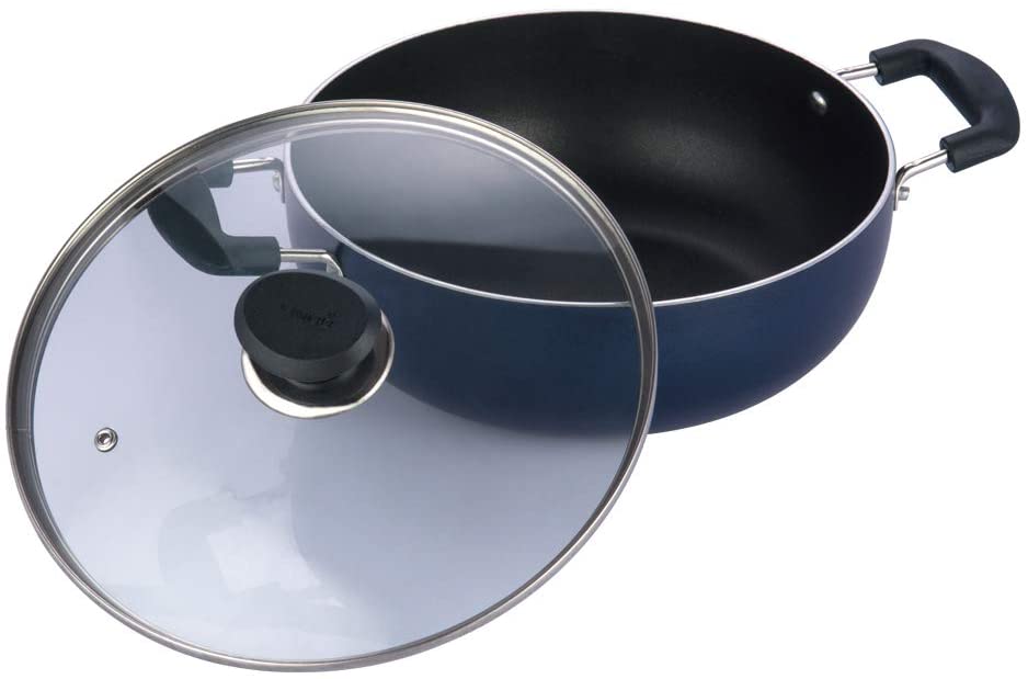 Vinod Stainless Steel Kadai with Lid 4.5 Liters