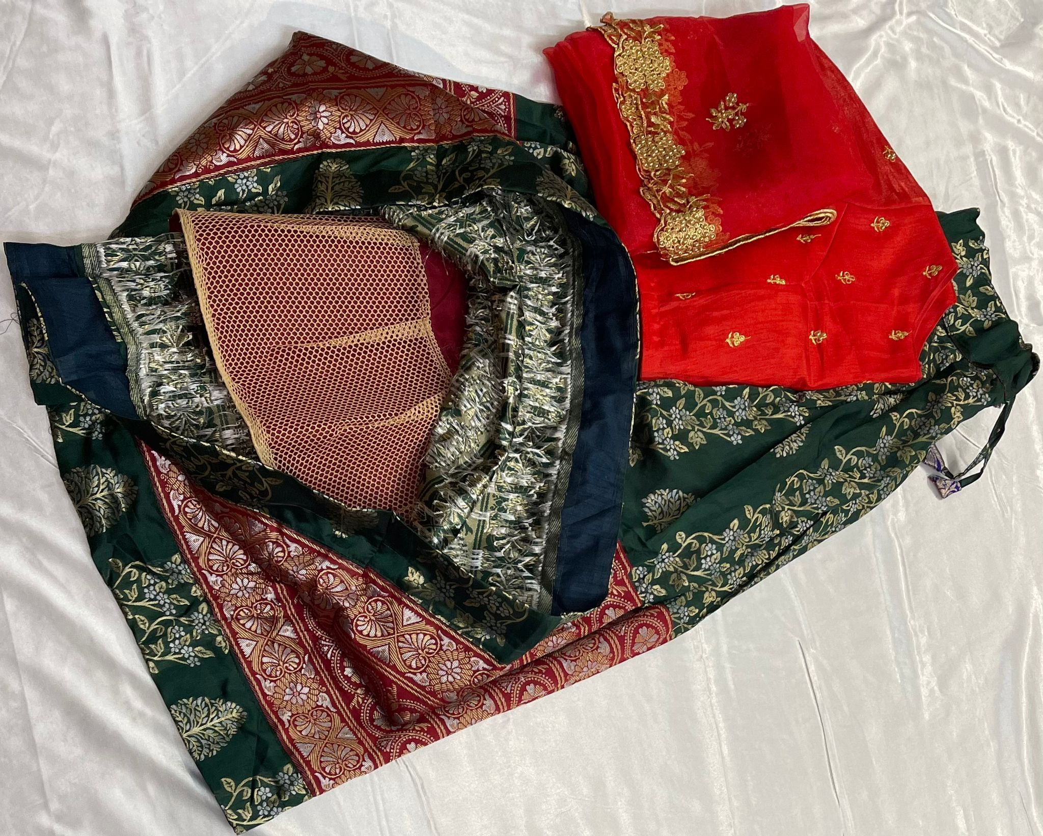 Pic of can can attached with cotton for skirt