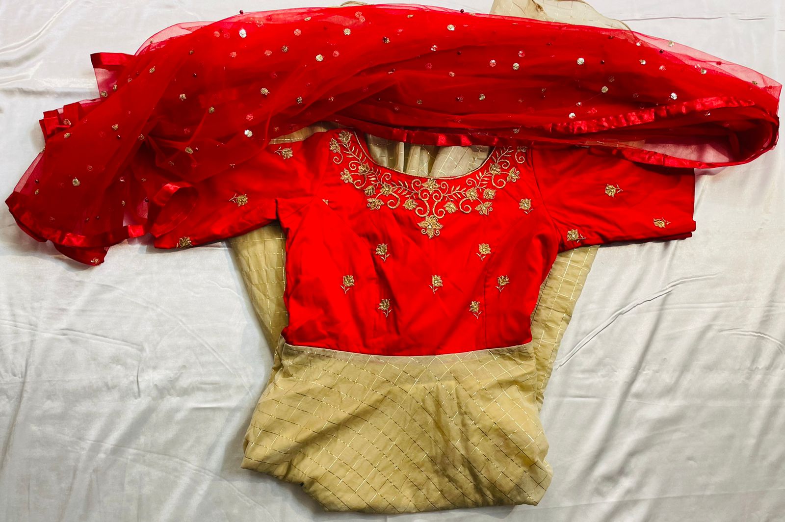 Close pic 1 with duppatta and gown