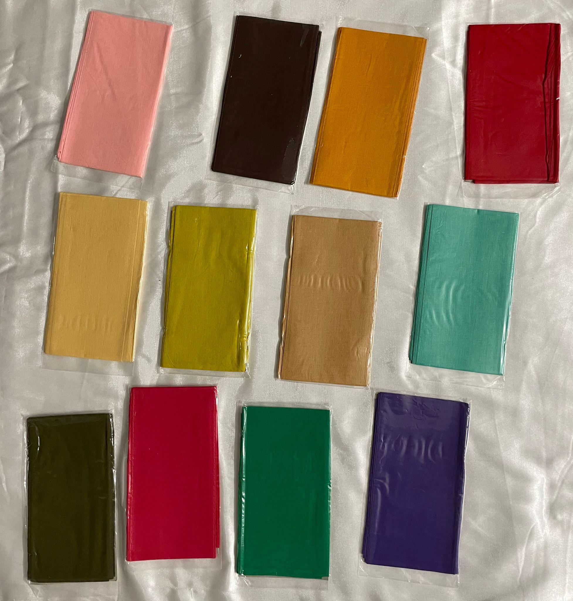 small 12 colors saree falls