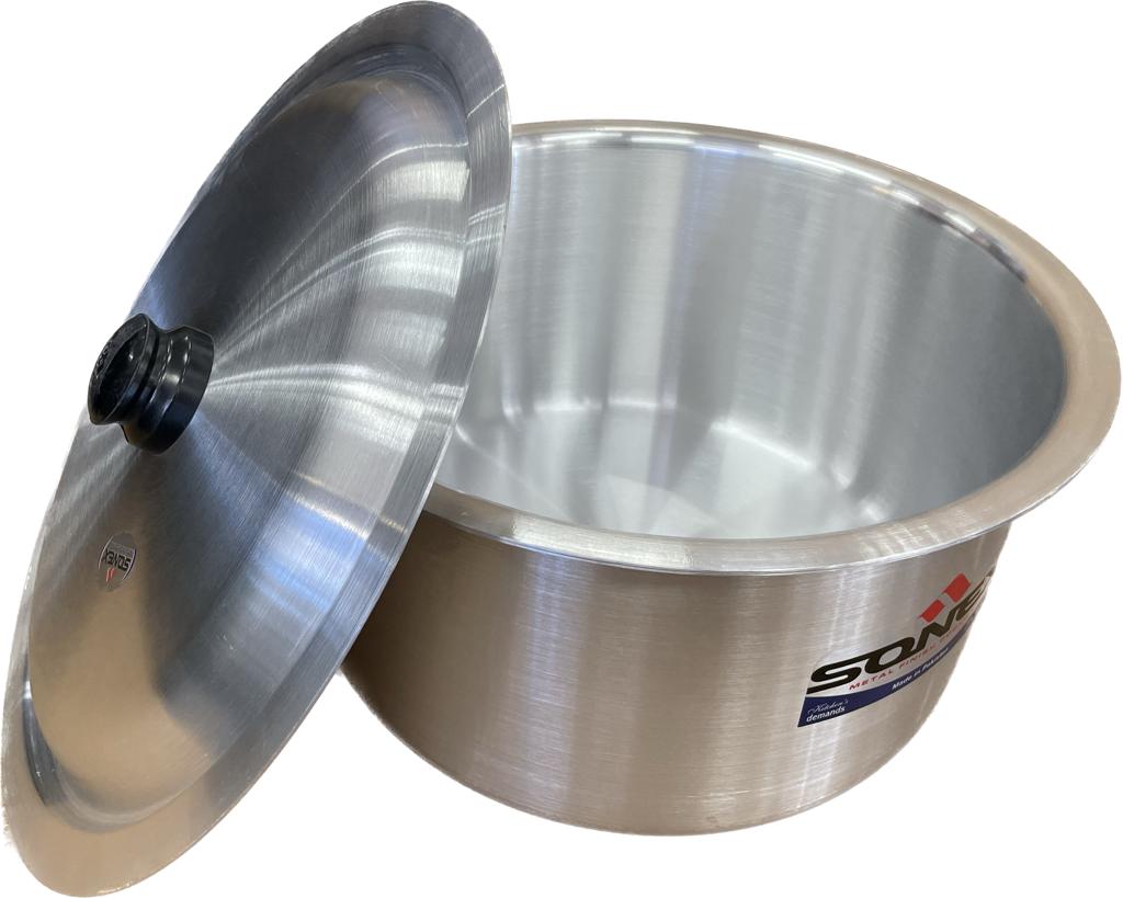 Small cooking pot, 2.5 Liter, Sonex size #1, Aluminum cooking pot.