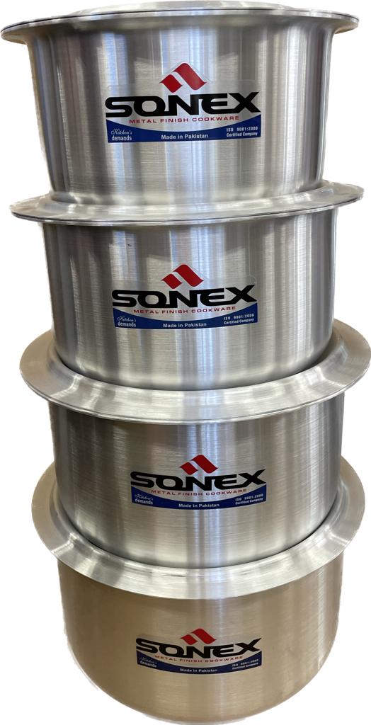 Upgrade Your Kitchen with The Sonex Big Aluminum Cooking Pot - Size #10, 40cm Diameter, 30 Liter Capacity, Size: 40.0 cm / 15.74-Inch Diameter. 23.0