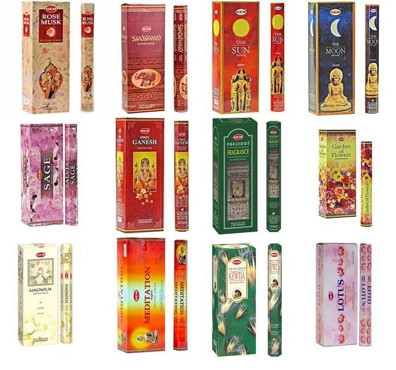 Bulk Hem Incense Sticks, Variety Pack