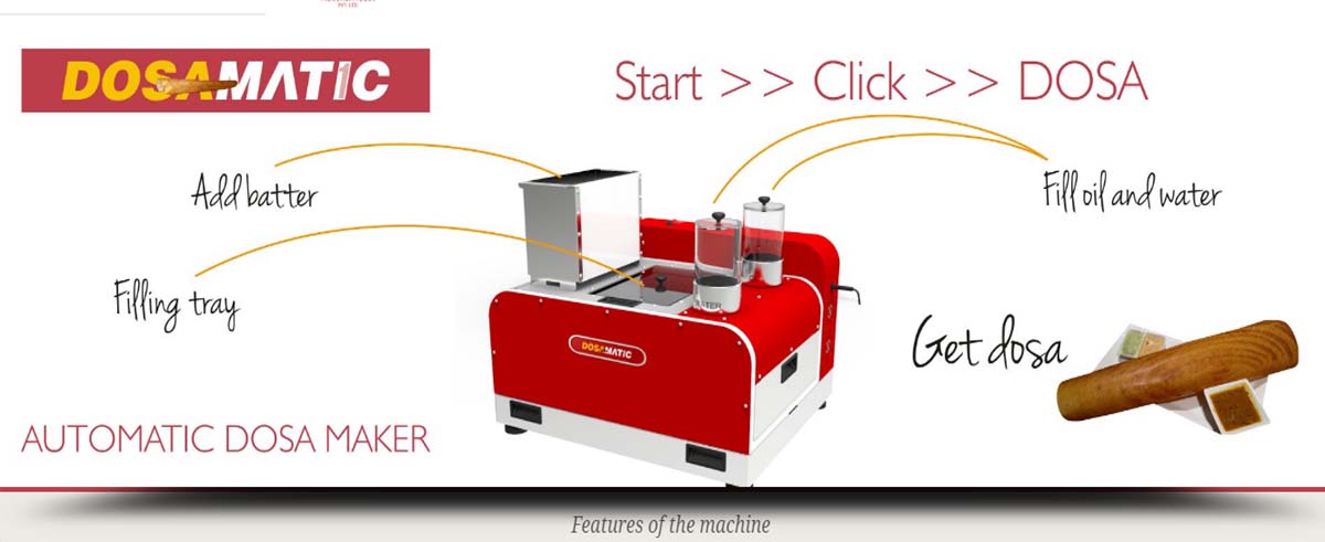 Table top style dosa maker