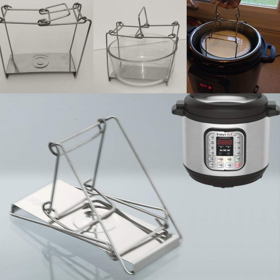 Dubbas - Multipurpose Stainless Steel Instant Pot Trivet / Sling w/  Interlocking Handle #34071, Buy Indian Cookware Online