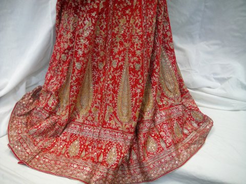 Indian Bridal Dress, Red/Gold Designer Wedding Lehenga Choli, INDIAN DRESS  #16541 | DesiClik.com, USA