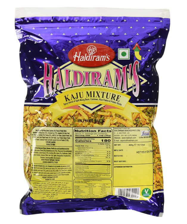 Haldirams Kaju Mixture 400gm 43051 USA