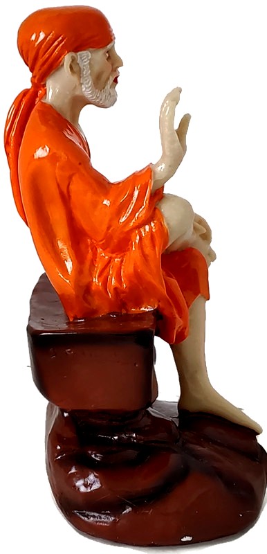 Details about   Metal Statue of Saibaba with Chair and Chatra Décor Figurine Sclpture Ornament 