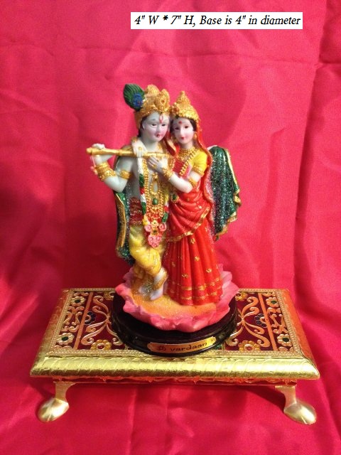 Radhana Krishna Statue, 7" high