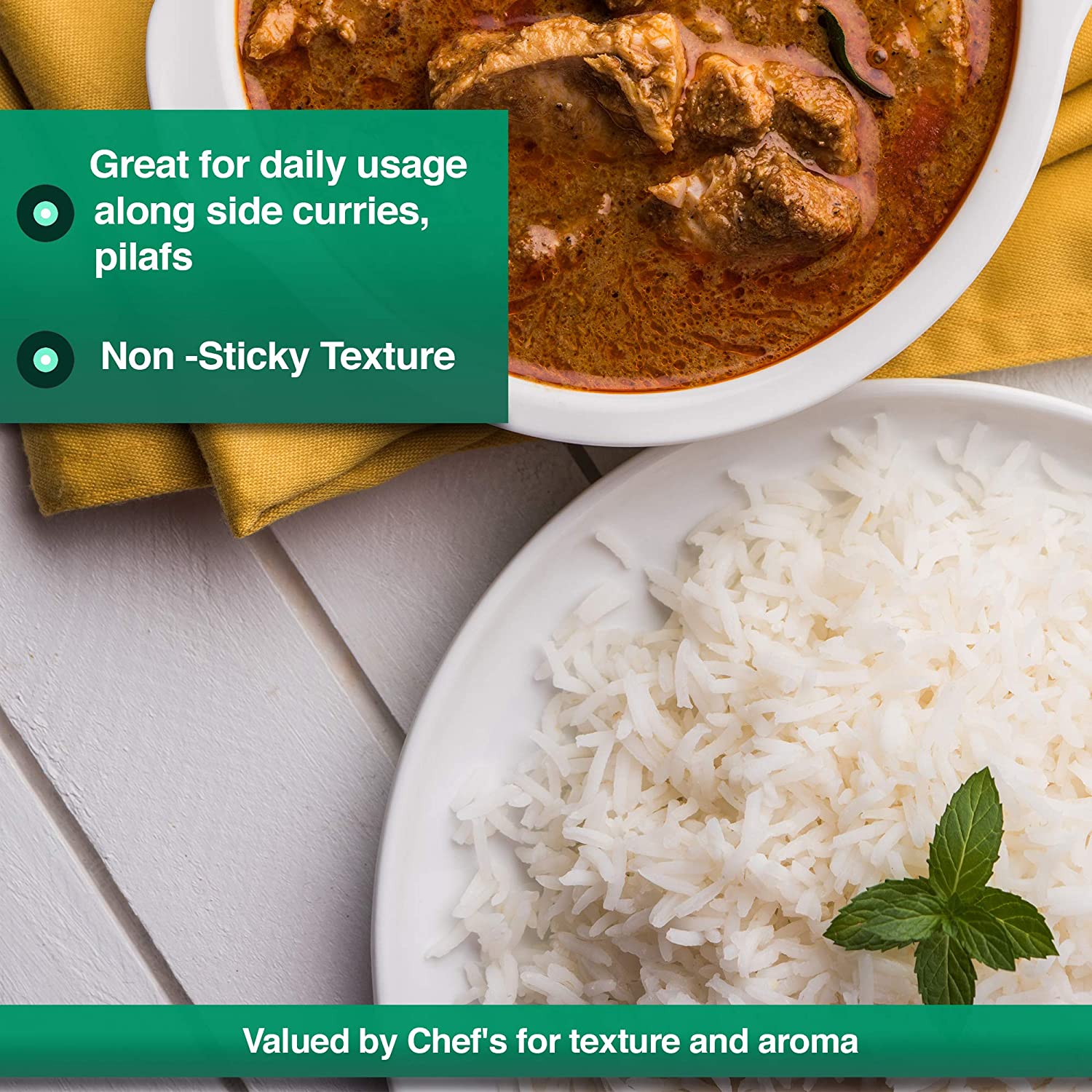 TAJ Deluxe Basmati Rice, Everyday Basmati, 10Pounds 43116 USA