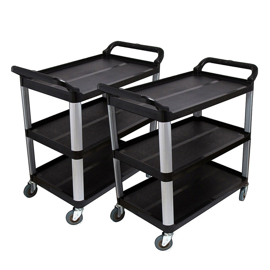 SOGA 2X 3 Tier Kitchen Trolley Small