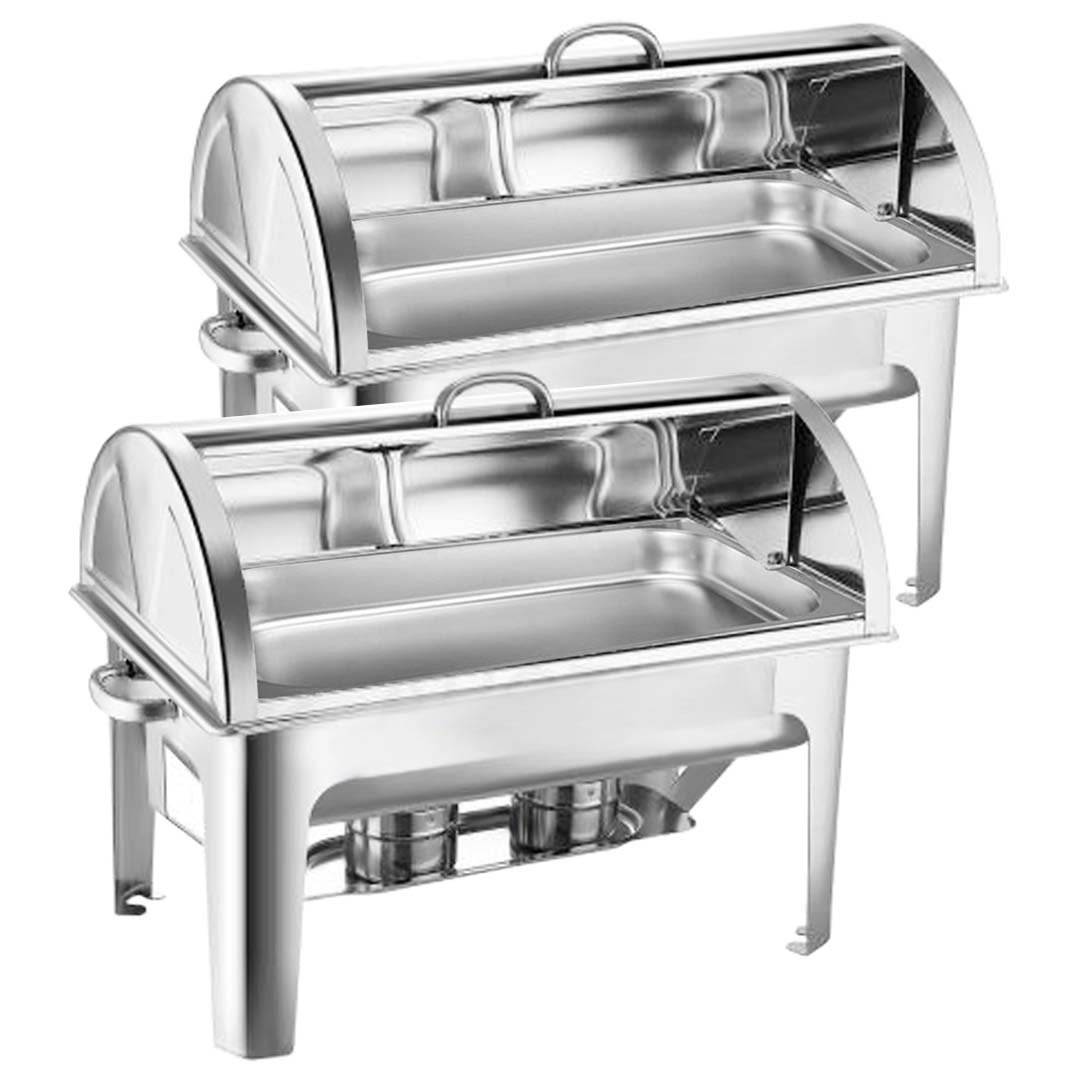SOGA 2X 9L Chafing Dish Roll Top