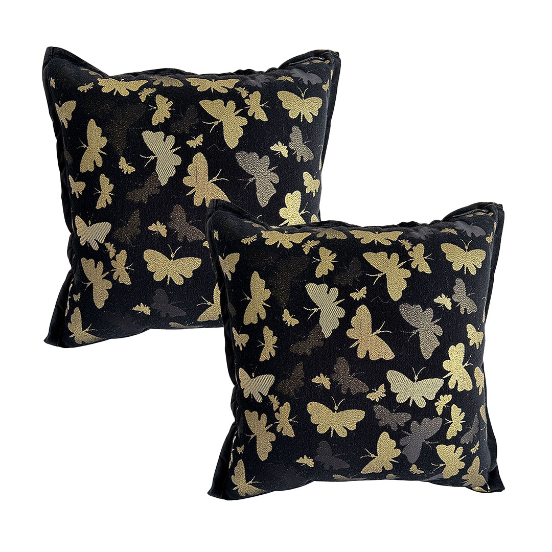 SOGA 2X 45cm Vintage Butterfly with Covers Case Throw Pillow