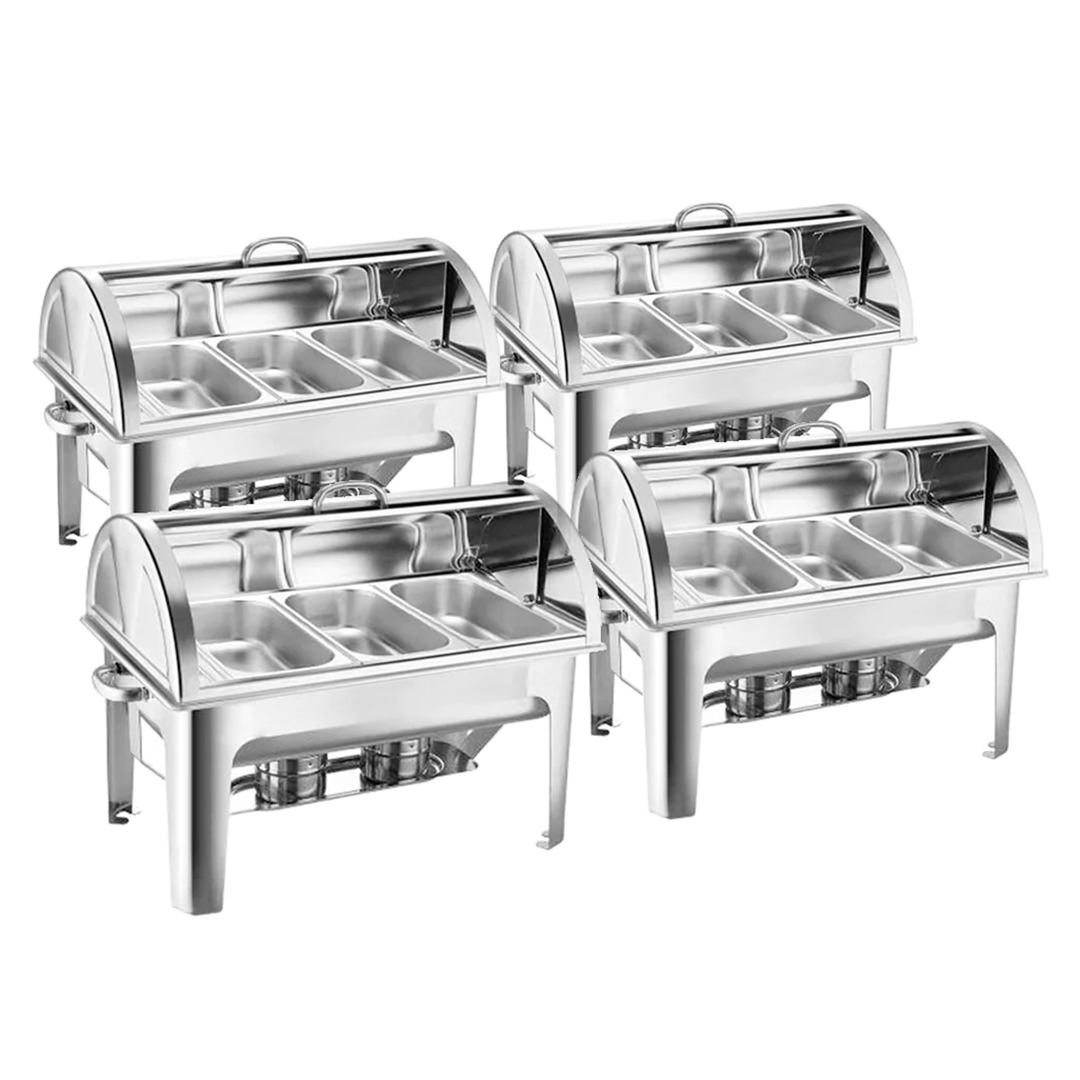 SOGA 4X 3L Chafing Dish Triple Tray Top