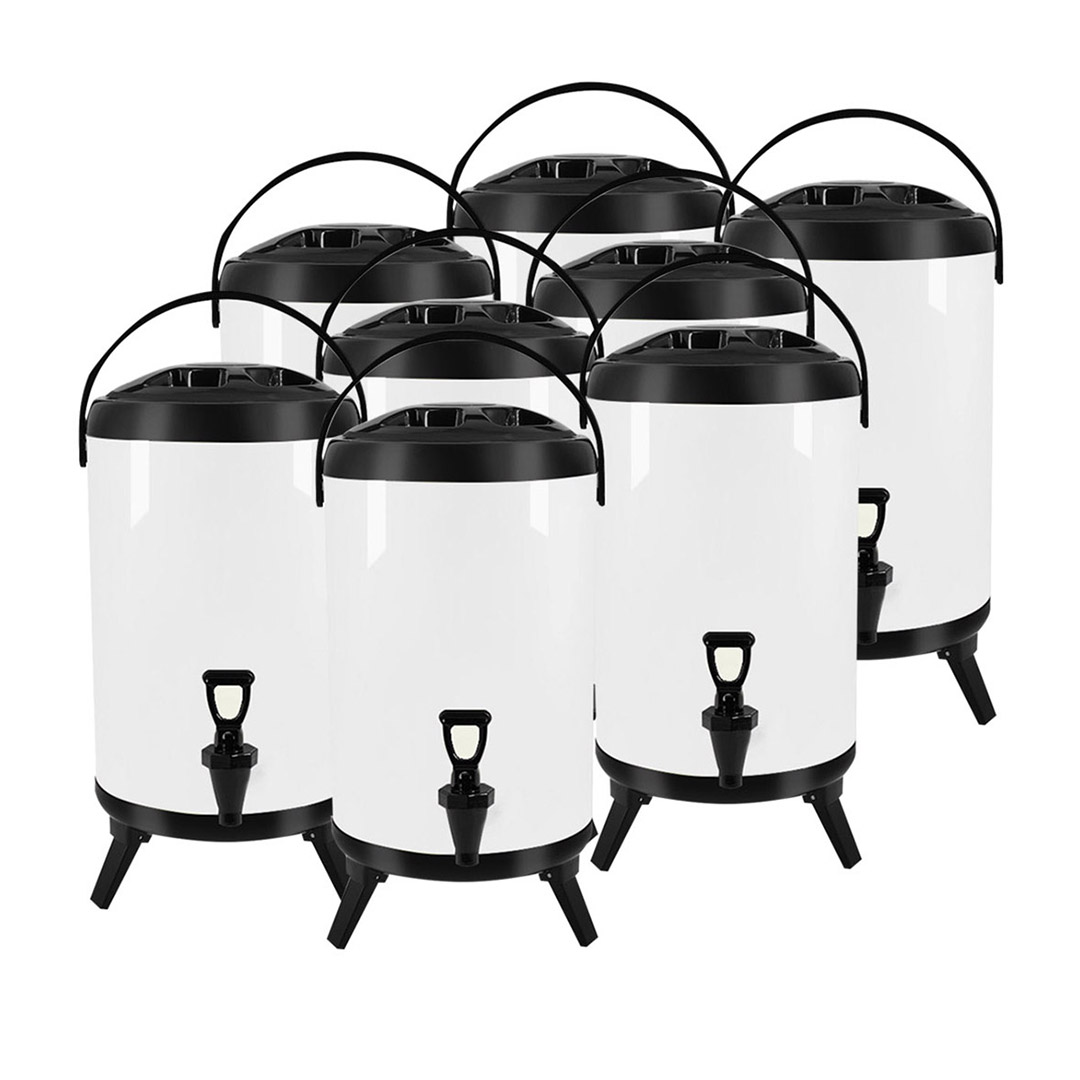 SOGA 8X 8L Stainless Steel Milk Tea Barrel