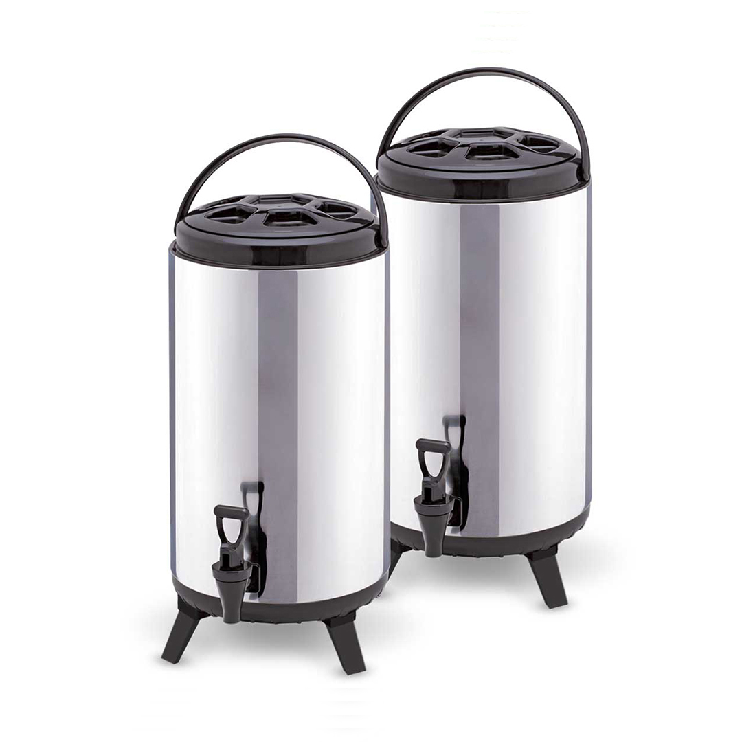 SOGA 2-Pack 2.64 Gallon Insulated Brew Pot – Hot & Cold Dispenser