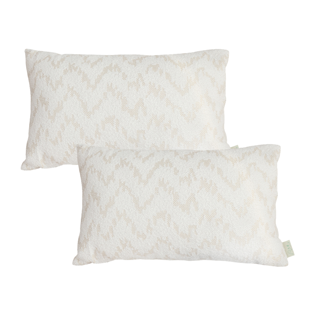 SOGA 2X 11.8x19.7 inches Rectangular Chevron Embroidered Lumbar Pillowcases