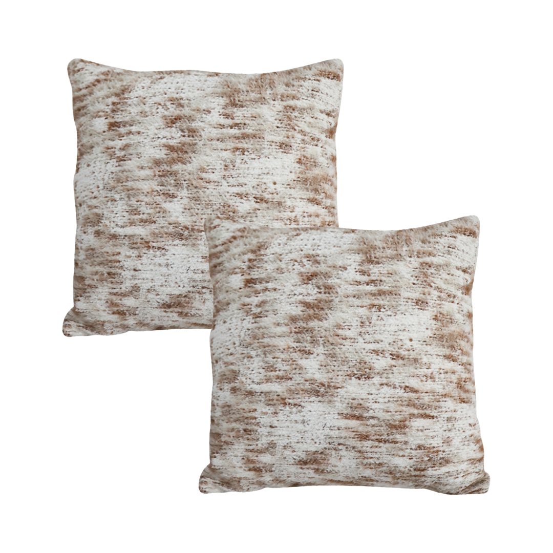SOGA 2X 17.7 inches Faux Fur Geometric Decorative Pillowcases – Luxe Covers