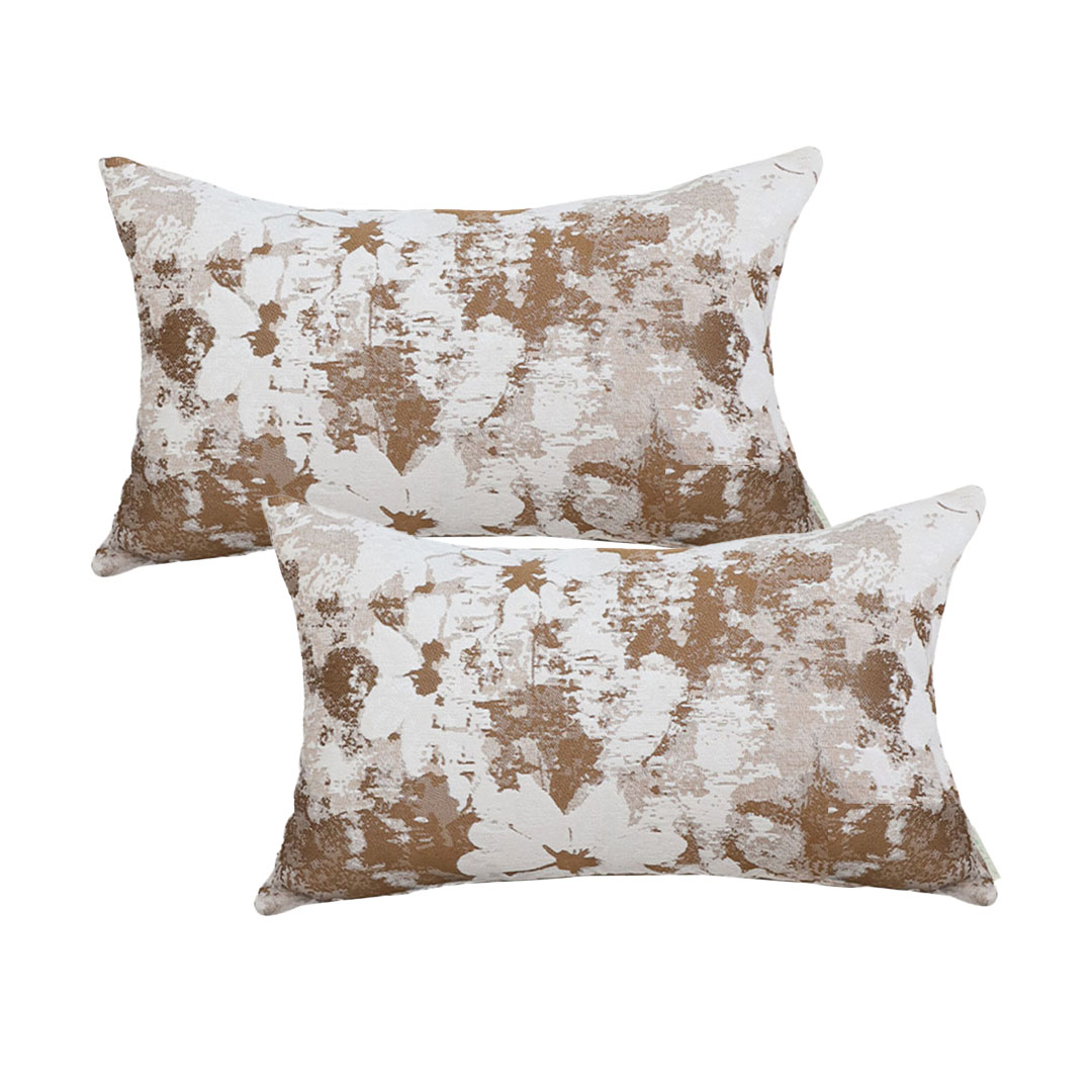 SOGA 2X 17.7 inches Rustic Bloom Floral Pillowcases