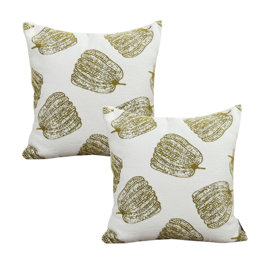 SOGA 2X 17.7inches Harvest Rustic Pumpkin Decorative Pillowcases Cozy Cover