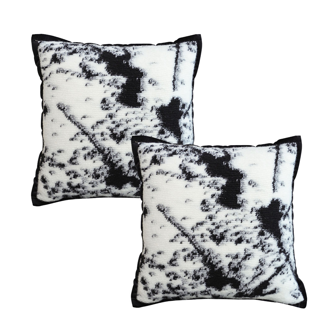SOGA 2X 17.7 inches Cow Print Decorative Pillowcases –Stylish Accent Covers