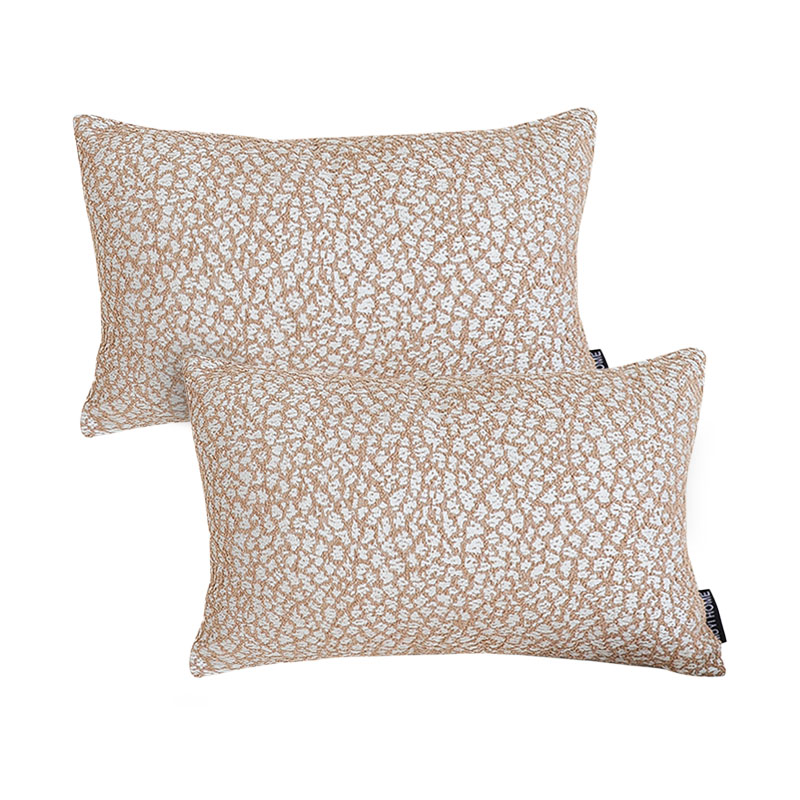 SOGA 2X 11.8×19.7 inches Accessorize Dezi Cream Lumbar Pillowcases