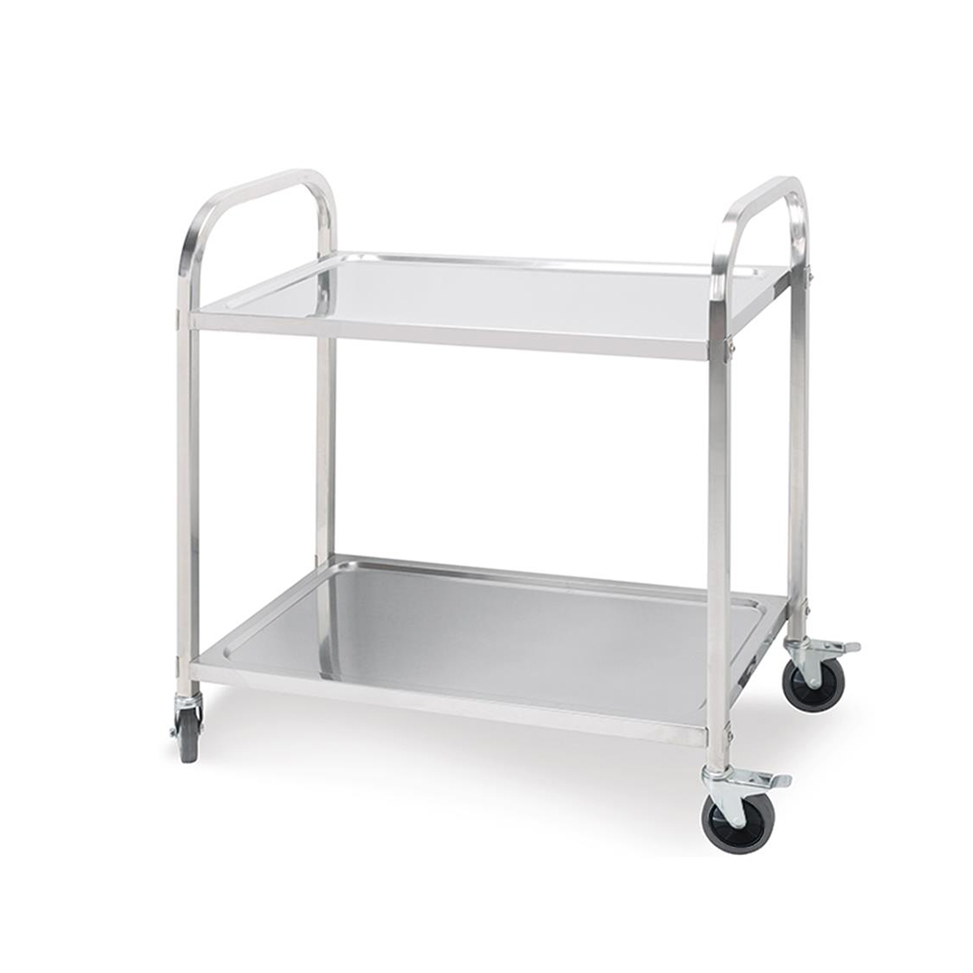 SOGA 2-Tier Medium Food Cart Trolley – Kitchen Utility Storage Rack
