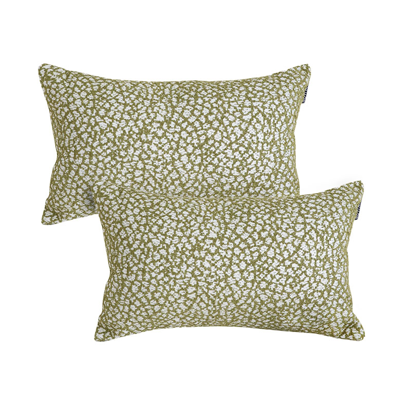 SOGA 2X 11.8x19.7 inches Rectangular Textured Pillowcase – Olive Green