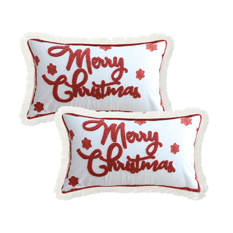 SOGA 2X 15.7×23.6 inches Bold "Merry Christmas" Statement Pillowcase