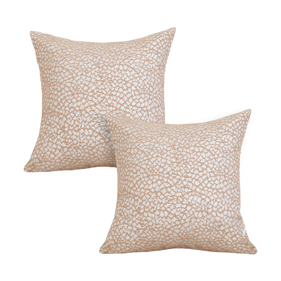 SOGA 2X 17.7 inches Accessorize Dezi Cream Geometric Decorative Pillowcases